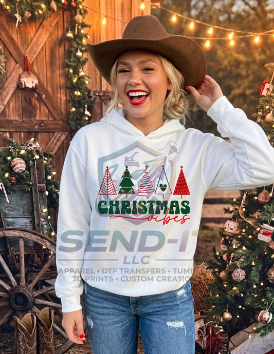 Christmas, Vibes, Retro, DTF Transfer