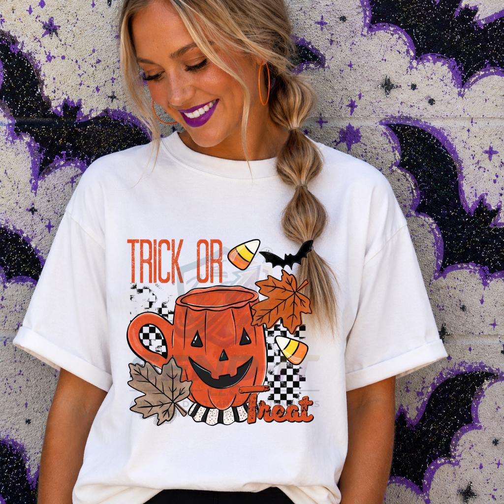 Trick Or Treat, Halloween, Pumpkin, DTF Transfer