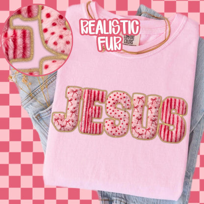 Jesus Faux Patch DTF Transfer