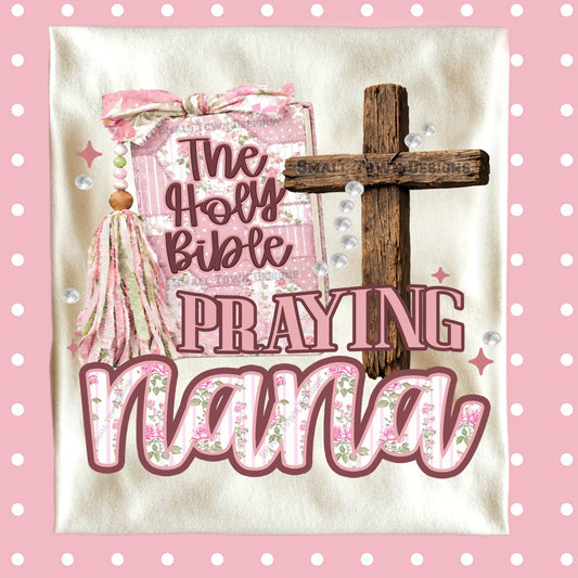 Praying Nana DTF Transfer