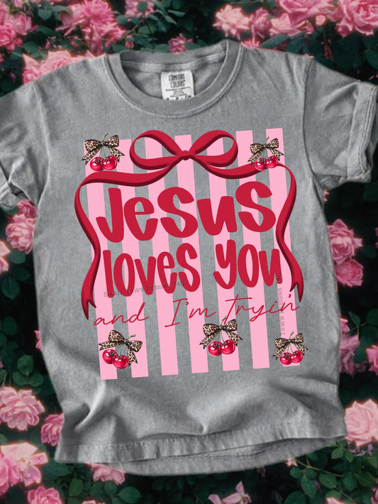 Jesus Loves You DTF Transfer