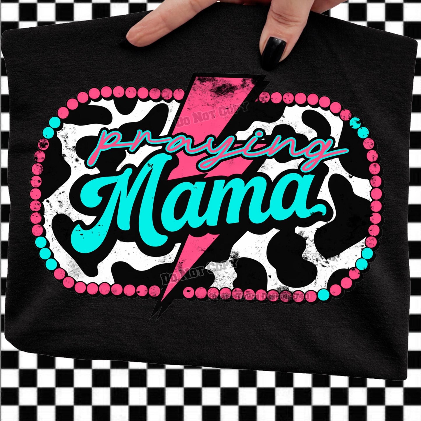 Praying Mama Western DTF Transfer