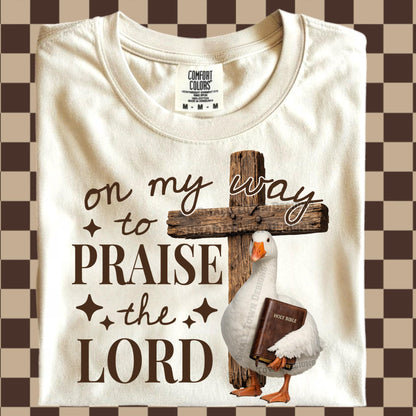Praise The Lord Duck DTF Transfer