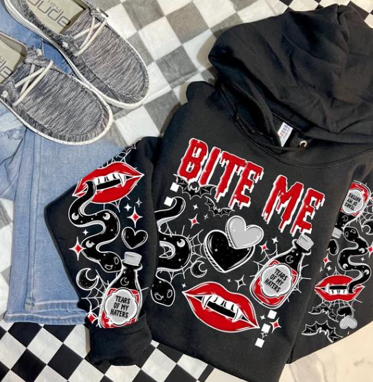 Bite Me w/ Sleeve DTF Transfer