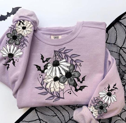 Dark Flowers w/ Sleeves DTF Transfer