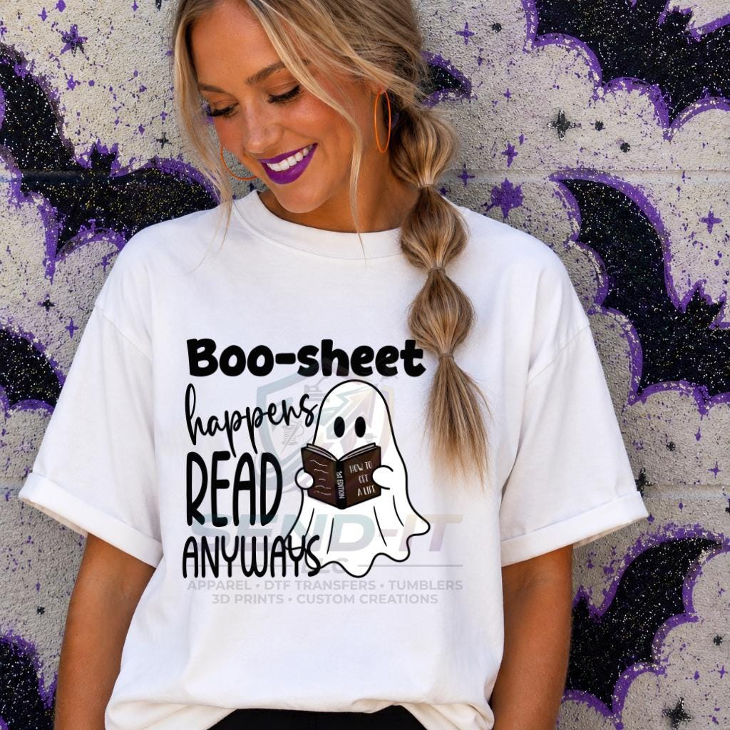 Boo, Sheet, Ghost, Funny, Halloween, DTF Transfer