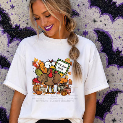 Eat More, Chicken, Turkey, Fall, DTF Transfer