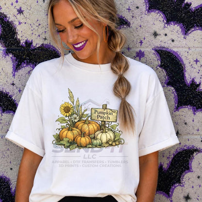 Fall, Pumpkin, Patch, DTF Transfer