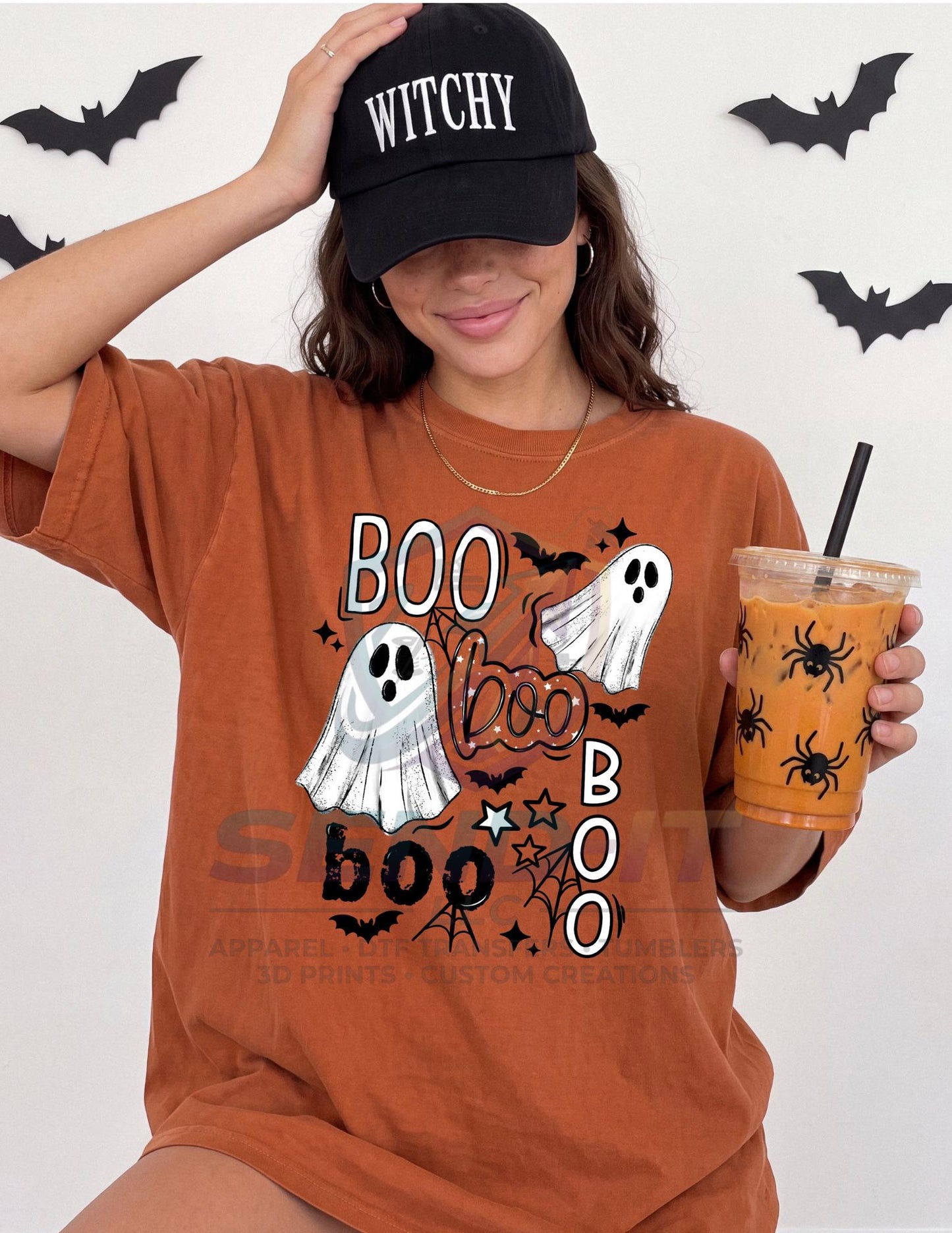 Boo, Ghost, DTF Transfer
