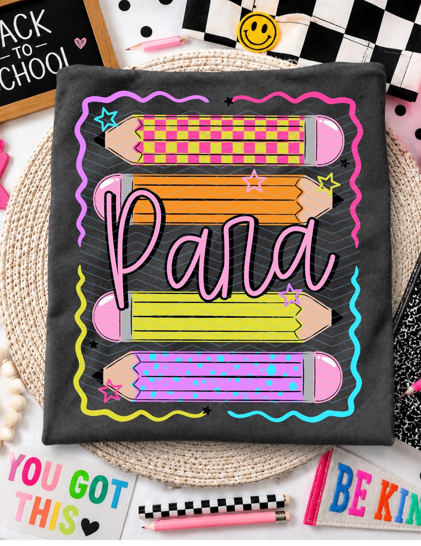 Para, Pencil, Back To School, DTF Transfer