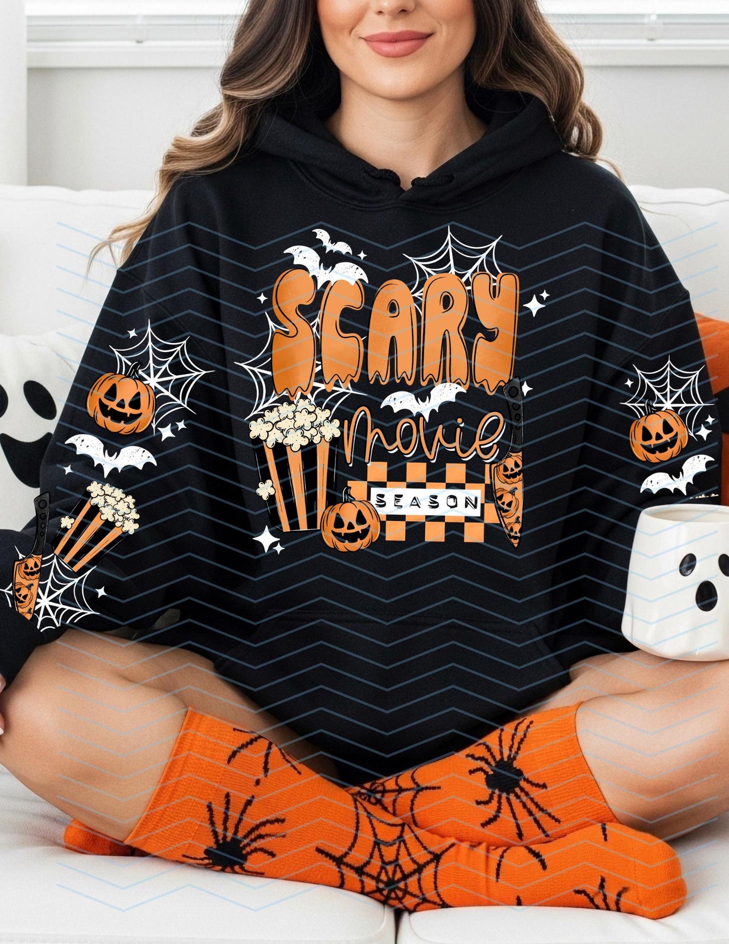 Scary, Movies, Halloween, Sleeves, DTF Transfer