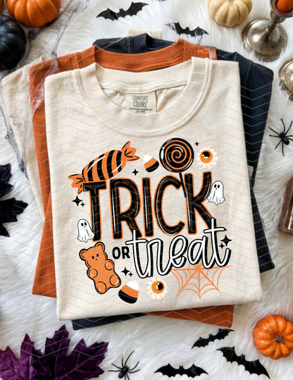Trick or Treat,  Halloween, DTF Transfer