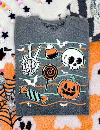 Halloween, Retro, Collage, DTF Transfer