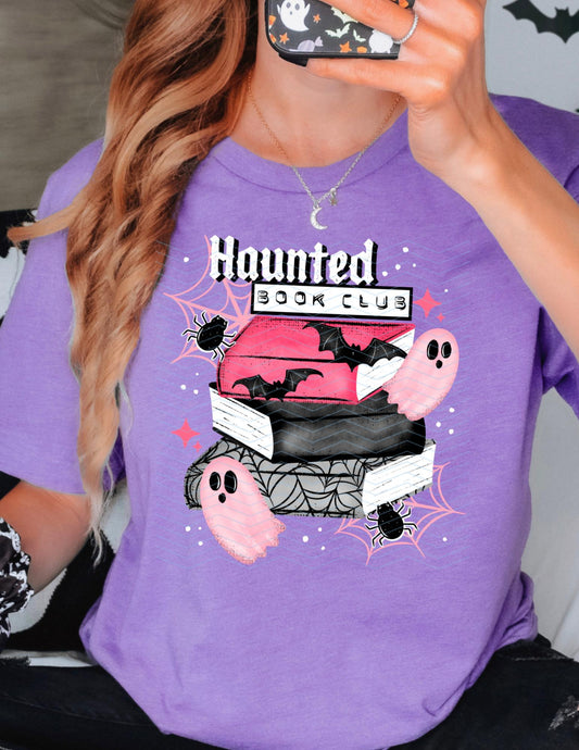Haunted, Book, Club, Halloween, DTF Transfer