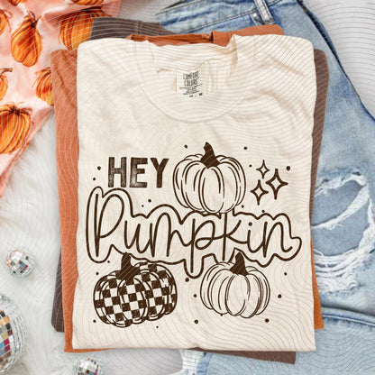 Hey, Pumpkin, Fall, DTF Transfer