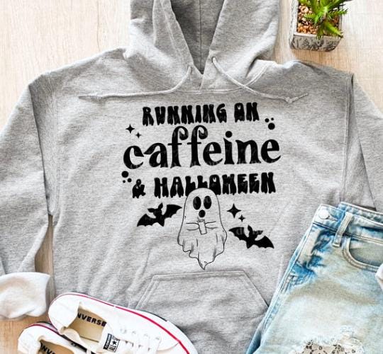 Running on Caffeine & Halloween DTF Transfer