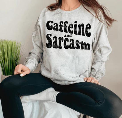 Caffeine & Sarcasm DTF Transfer