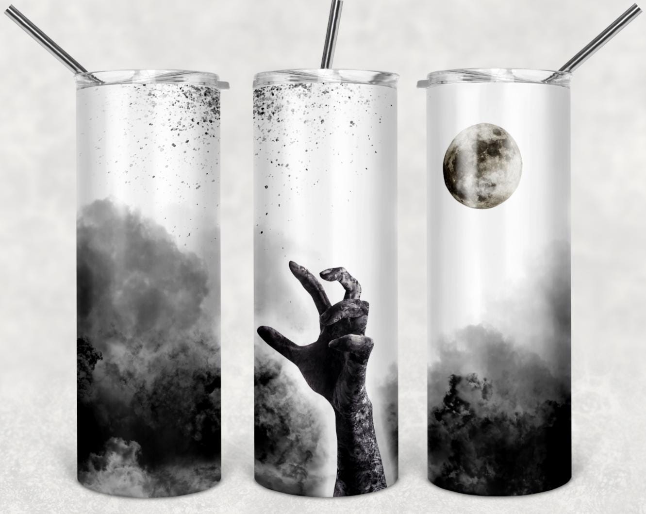 Zombie, Hand, Stainless Steel, Tumbler, Drinkware