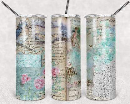 Vintage, Book, Travel, Stainless Steel, Tumbler, Drinkware