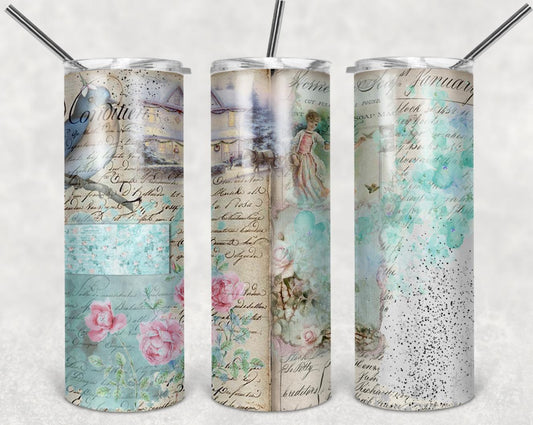 Vintage, Book, Travel, Stainless Steel, Tumbler, Drinkware