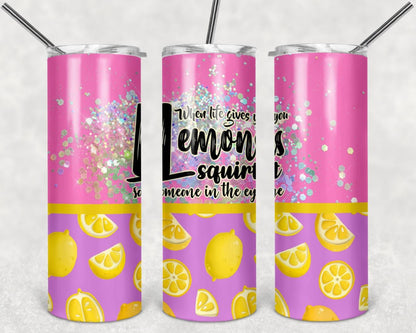 Life, Lemons, Inspirational, Stainless Steel, Tumbler, Drinkware