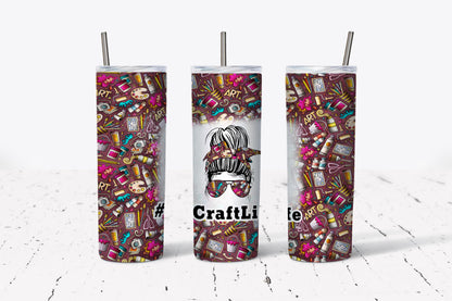 Craft Life, Hobby, Teacher, Stainless Steel, Tumbler, Drinkware