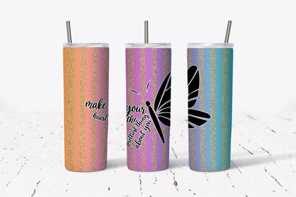 Make Your Heart, The Prettiest,  Inspirational, Stainless Steel, Tumbler, Drinkware
