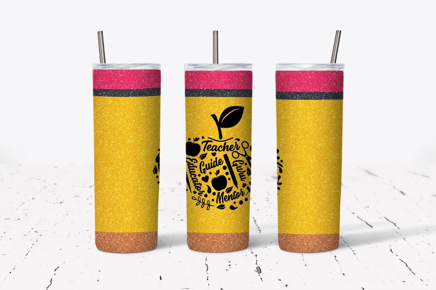 Teacher, Pencil, Mentor, Stainless Steel, Tumbler, Drinkware