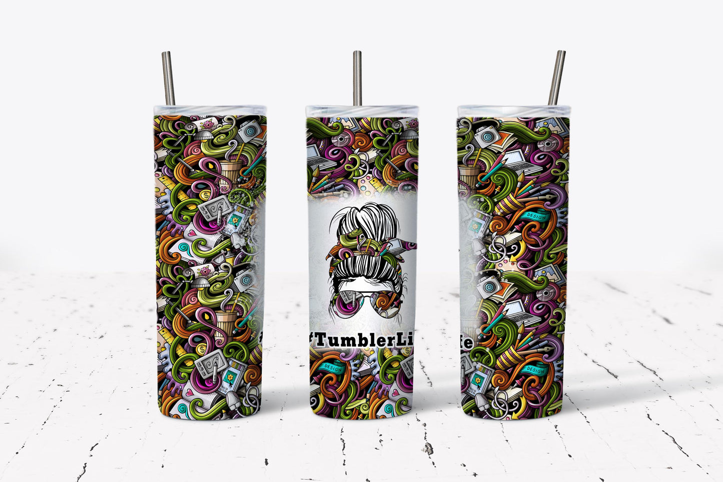 Tumbler, Life, Stainless Steel, Tumbler, Drinkware