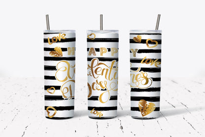 Valentine, Valentines Day, Gold, Stainless Steel, Tumbler, Drinkware