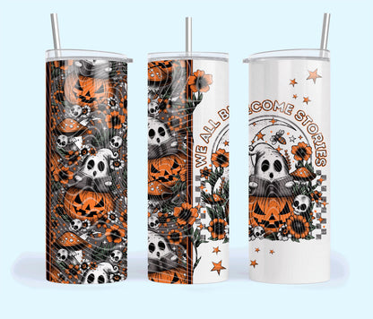 We All Become, Stories, Ghost, Halloween, Stainless Steel, Tumbler, Drinkware