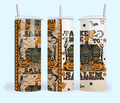 Take Me To, Salem, Witches, Halloween, Stainless Steel, Tumbler, Drinkware