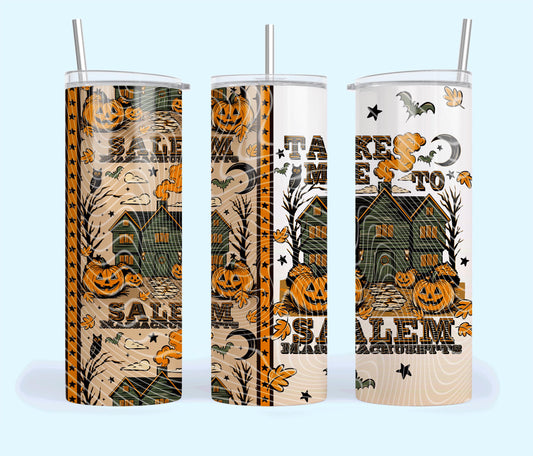 Take Me To, Salem, Witches, Halloween, Stainless Steel, Tumbler, Drinkware