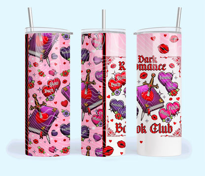 Dark Romance, Book, Reading, Stainless Steel, Tumbler, Drinkware
