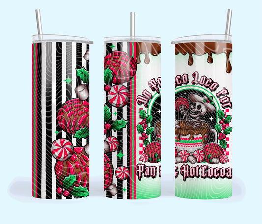 Poco, Loco, Hot Cocoa, Skeleton, Stainless Steel, Tumbler, Drinkware