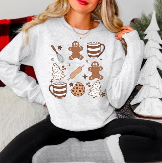 Baking, Christmas, Cookies, DTF Transfer