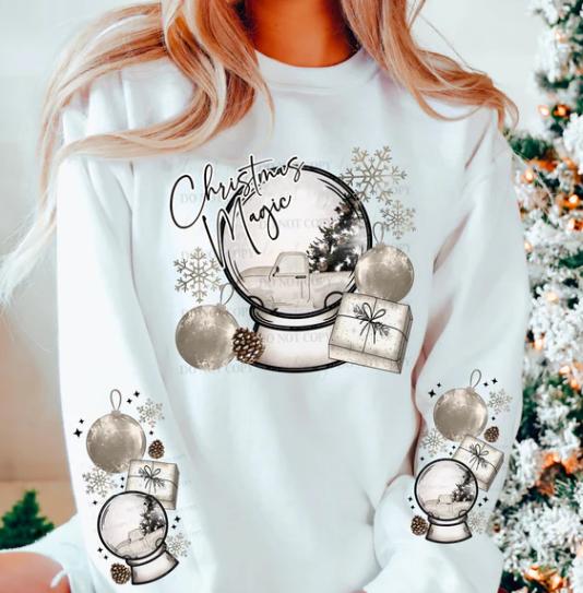 Christmas, Magic, Snow globe, DTF Transfer