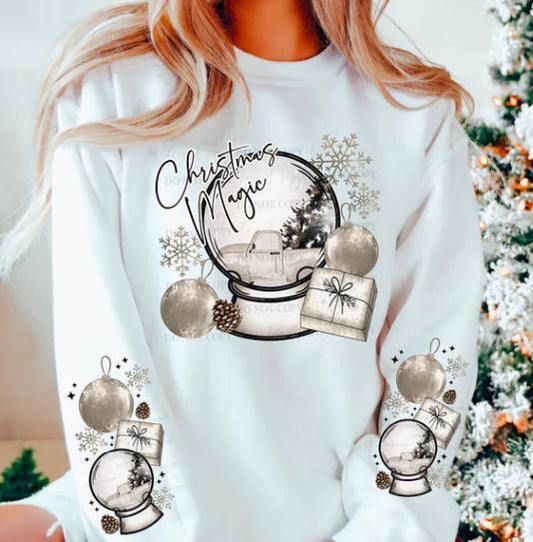 Christmas, Magic, Snow globe, DTF Transfer