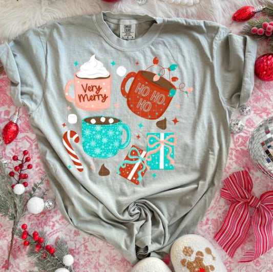 Christmas, Mugs, Hot Cocoa, DTF Transfer