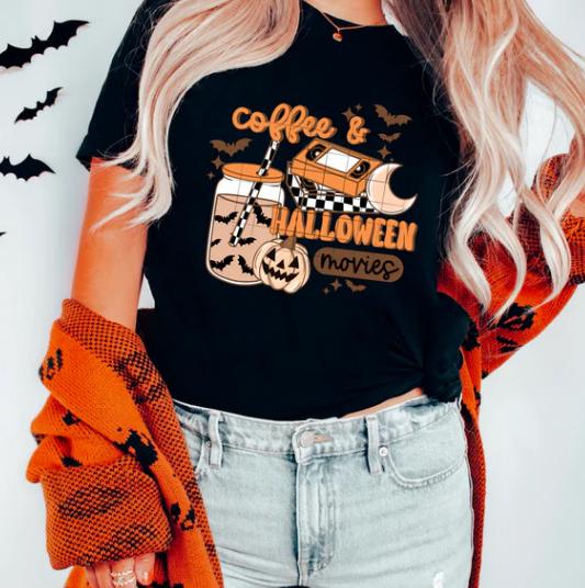 Coffee, Halloween, Movies,  DTF Transfer