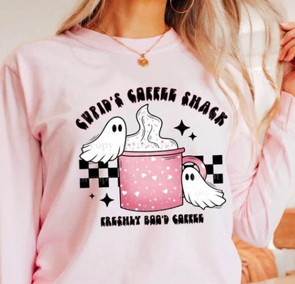 Cupids, Coffee, Shack, Ghost, DTF Transfer