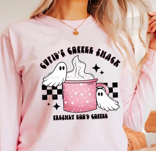 Cupids, Coffee, Shack, Ghost, DTF Transfer