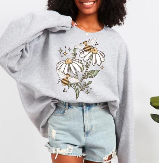 Daisies  & Bees, DTF Transfer