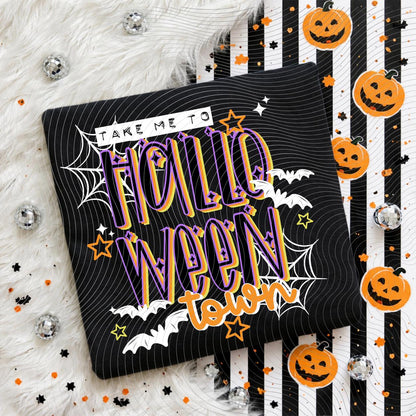 Take Me To, Halloween, DTF Transfer