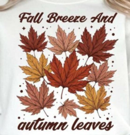 Fall Breeze, Autumn, Leaves, Fall, DTF Transfer