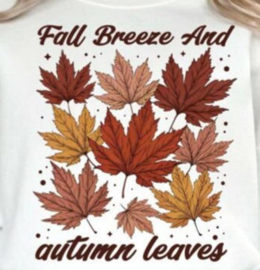 Fall Breeze, Autumn, Leaves, Fall, DTF Transfer