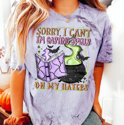Casting Spells, Halloween, Haters, DTF Transfer
