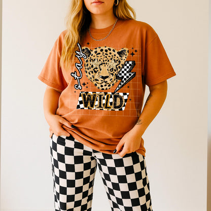 Stay Wild, Leopard, DTF Transfer
