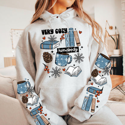 Cozy, Winter, Homebody, Book,  DTF Transfer