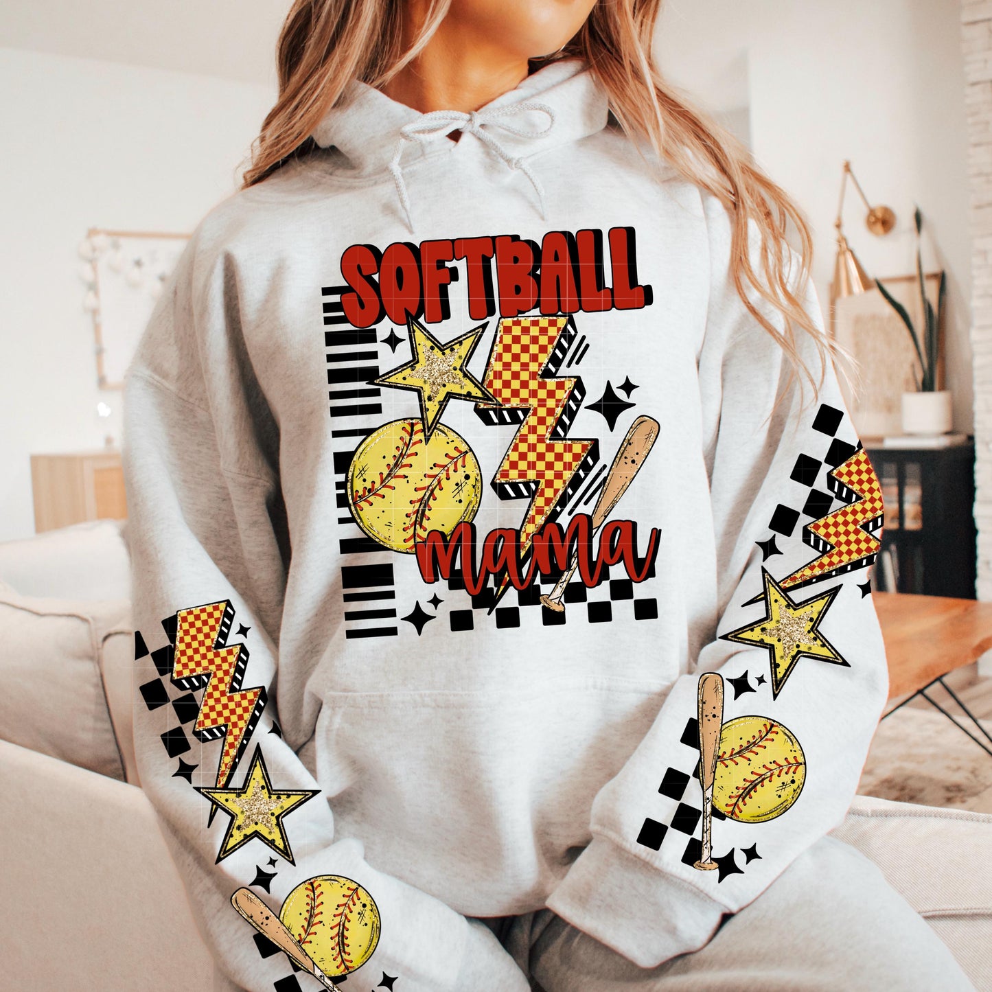 Softball, Mama, DTF Transfer